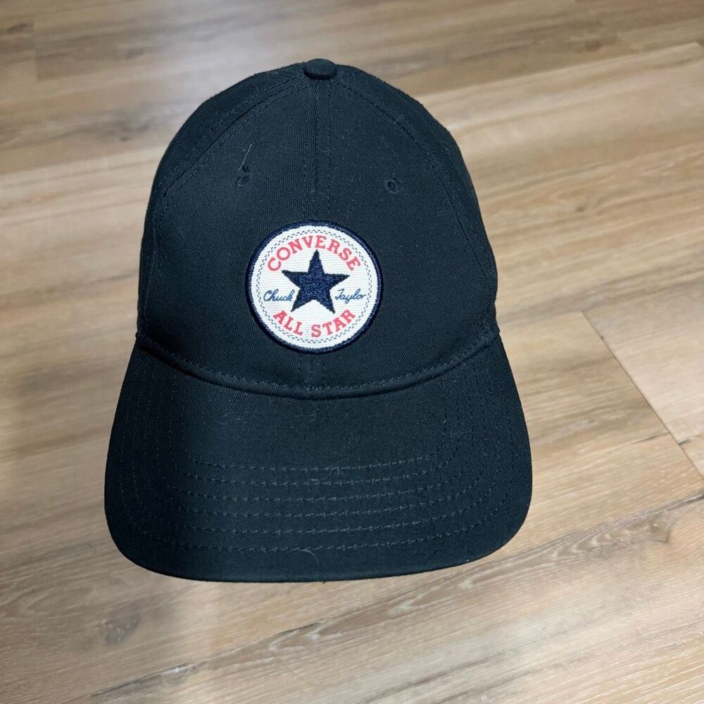 Converse All Star Black Adjustable Hat Baseball Cap Dad Hat Chuck Taylor Dadcore